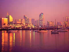 San Diego Bay at Sunset
